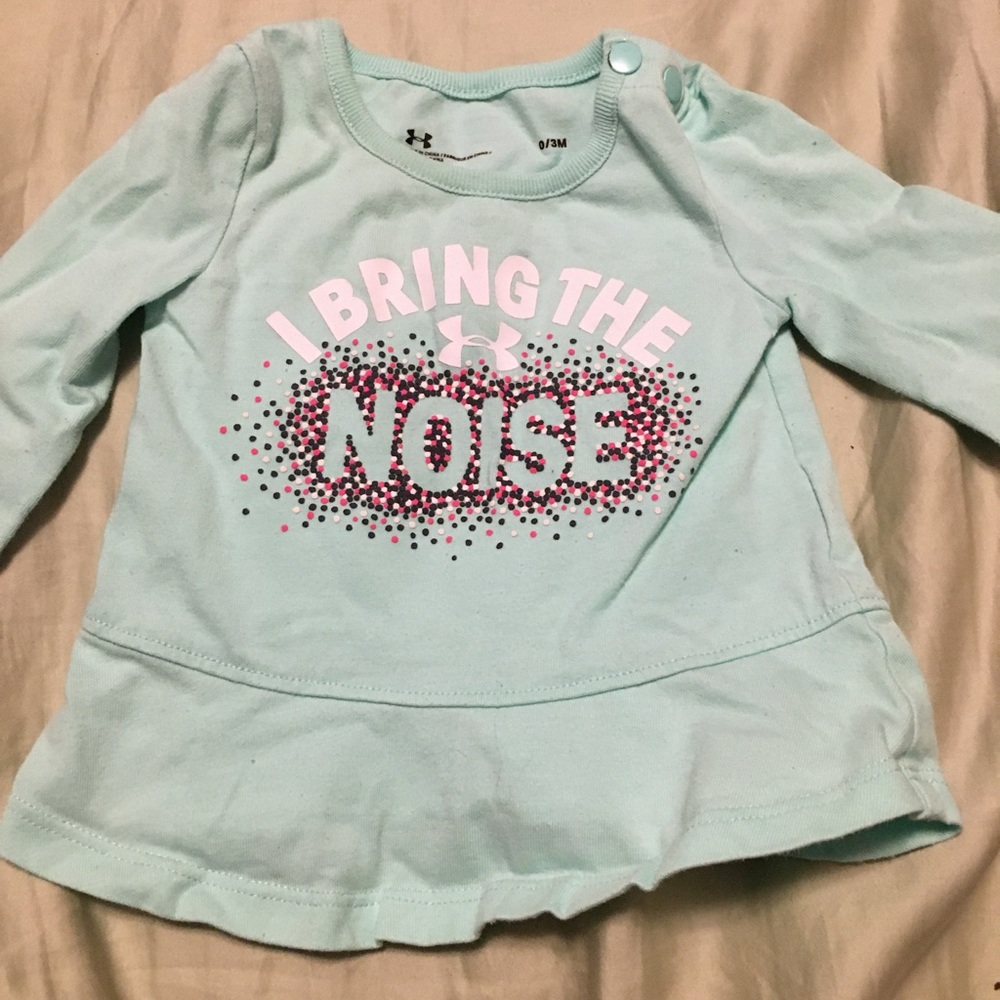 Baby girl under Armor shirt